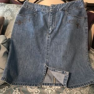 Jean skirt , like new